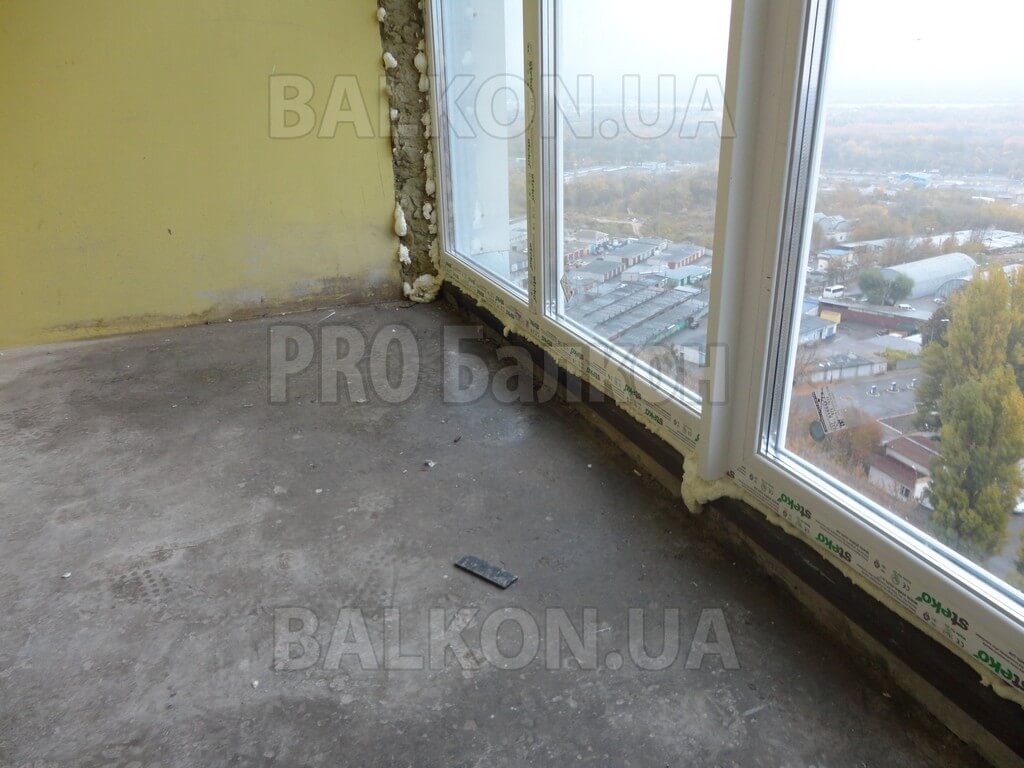 Фото Французский балкон с демонтажем плиты Киев Науки 55а 08