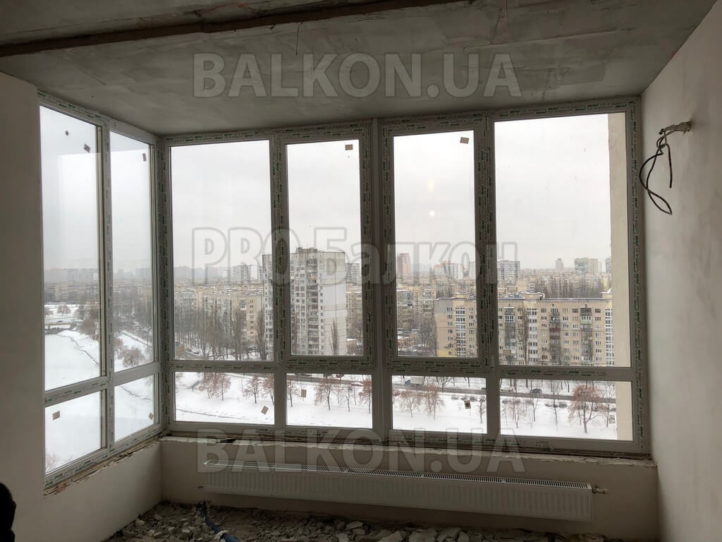 Остекление балкона Киев Туманяна 15а фото 06