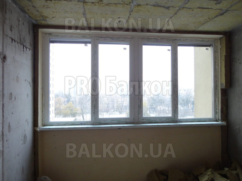 Фото Остекление балкона под ключ Киев Конева 01