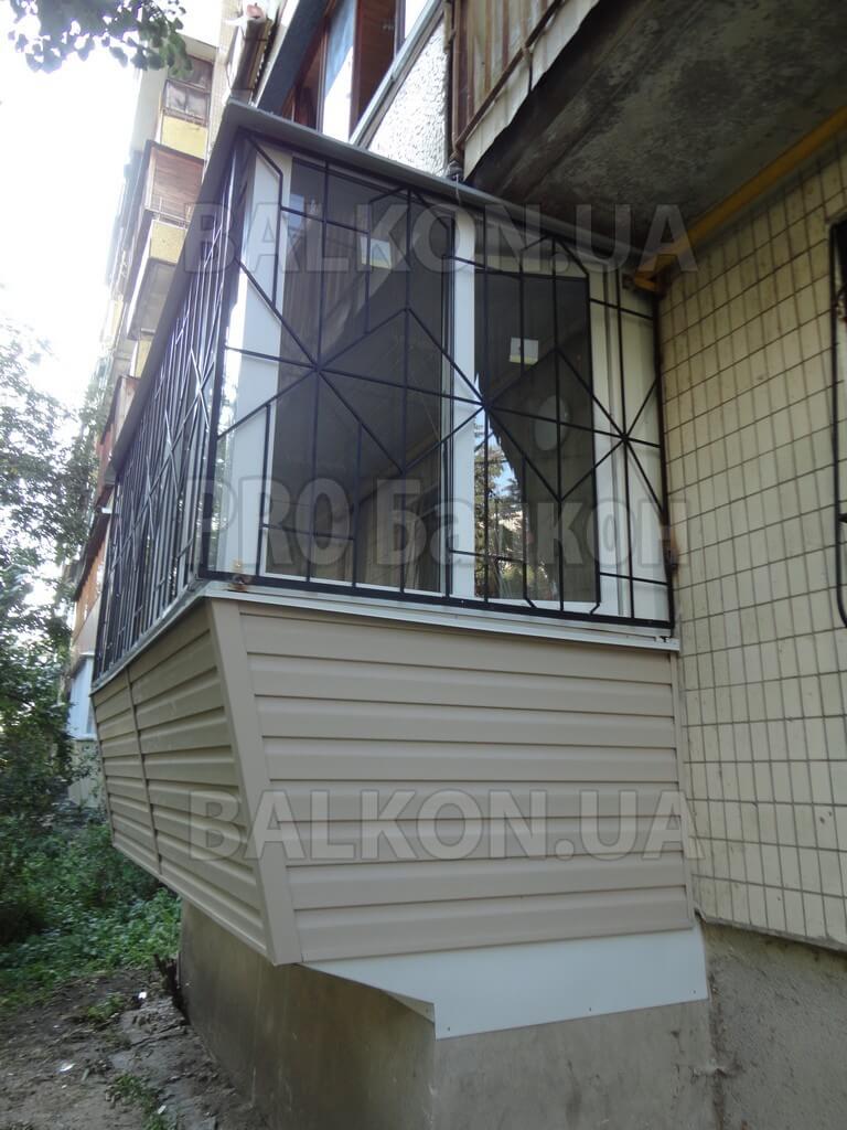Вынос балкона по полу Киев Светлицкого фото 09