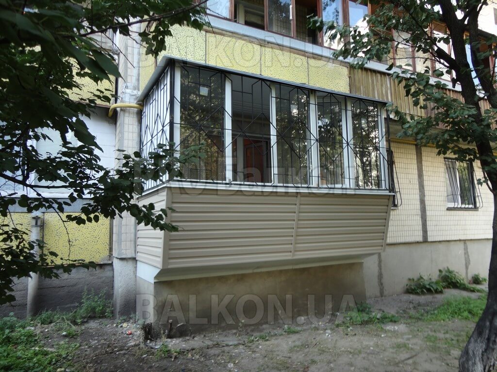 Вынос балкона по полу Киев Светлицкого фото 11
