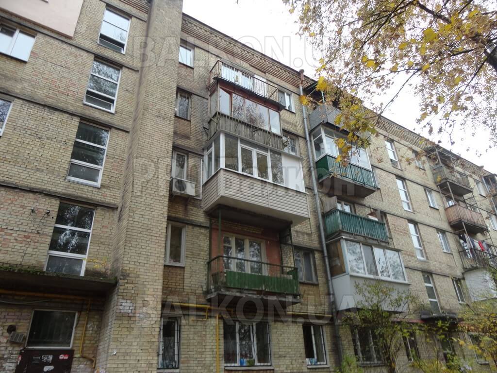 Фото Вынос балкона по полу под ключ Киев Ереванская 01