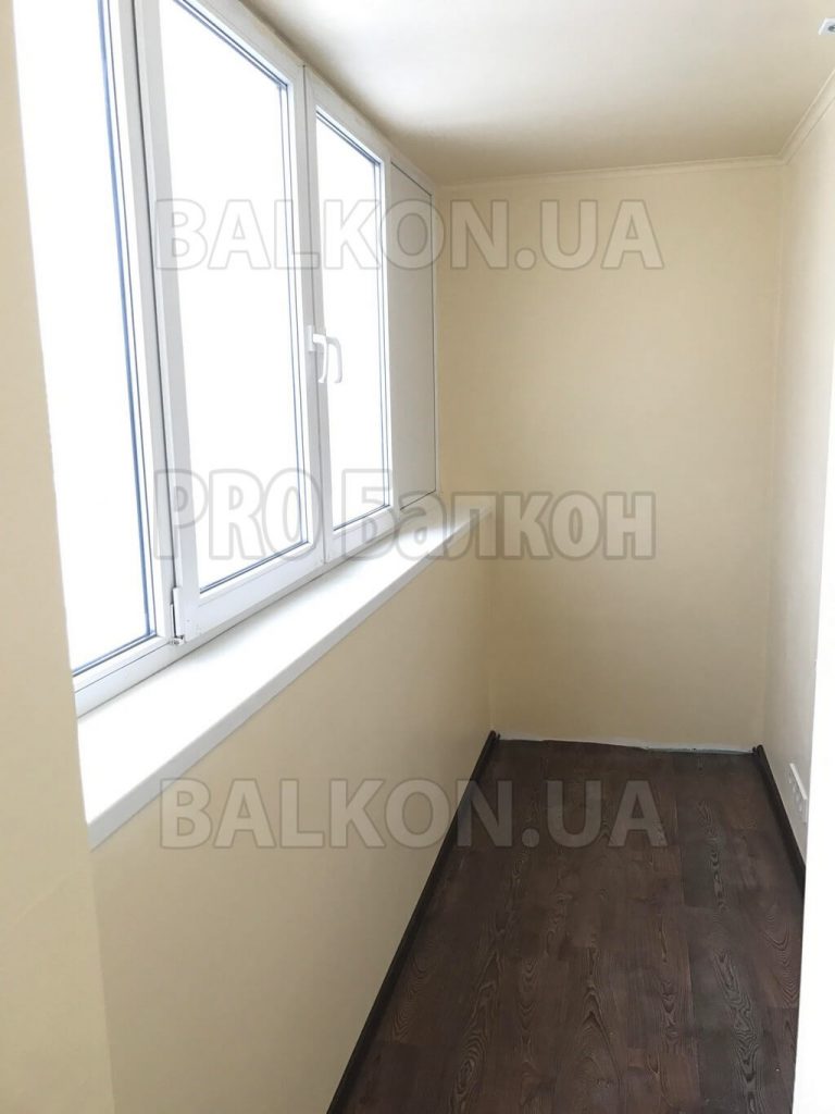 Фото Теплый балкон. Продление квартиры на балкон Киев Бальзака 02