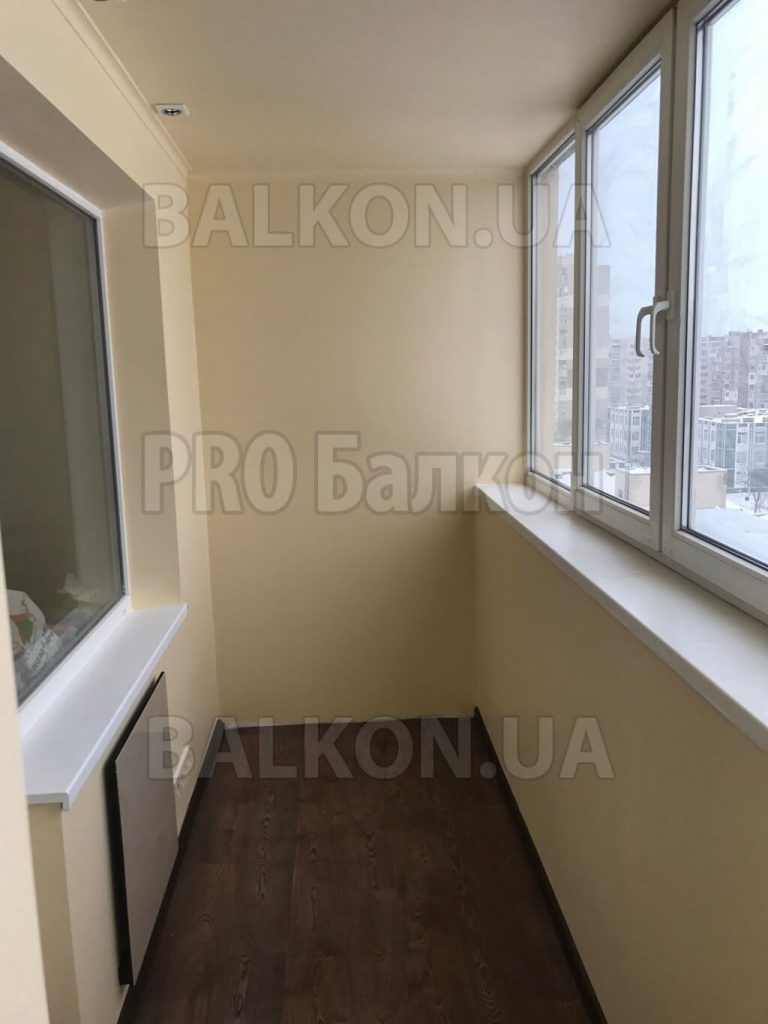 Фото Теплый балкон. Продление квартиры на балкон Киев Бальзака 09