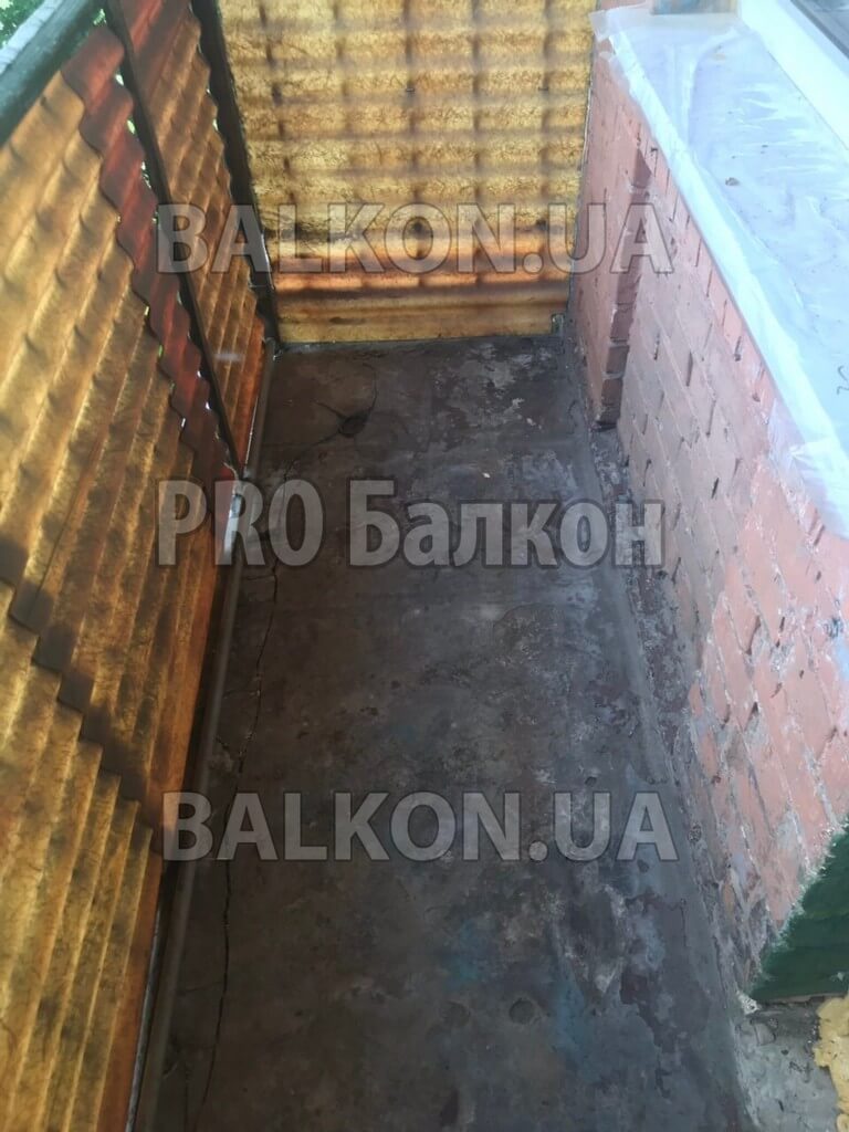 ФотоФранцузский балкон с выносом по полу. Киев, Белрогодская 10 14